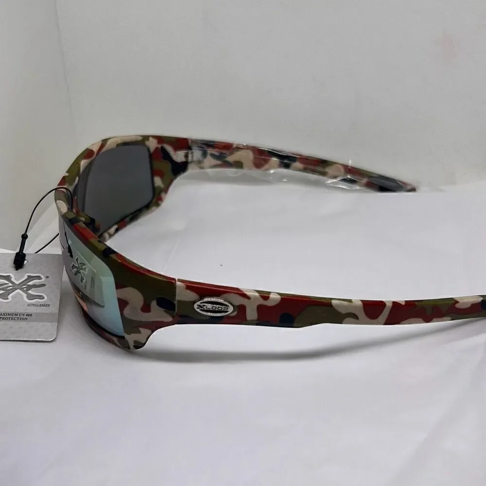 X-Loop Camouflage Mirrored Mens Sunglasses